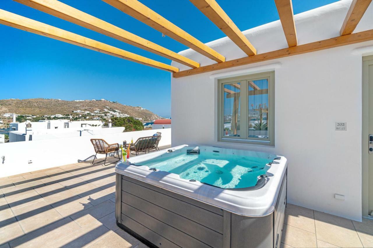 Mykonos Cactus Hotell Ornos  Exteriör bild